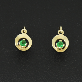 Zlaté dětské náušnice