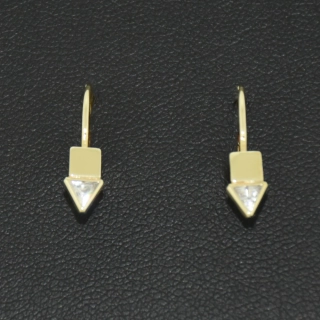 Zlaté klasické náušnice 