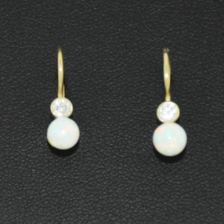 Zlaté klasické náušnice 