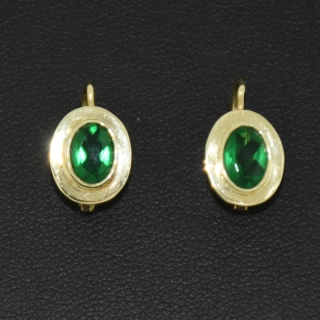 Zlaté klasické náušnice