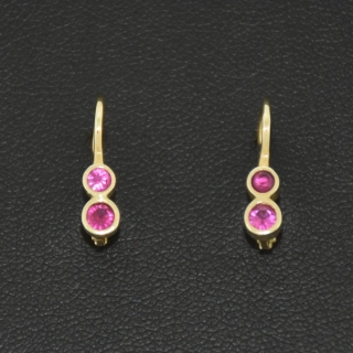 Zlaté klasické náušnice 