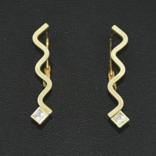 Zlaté klasické náušnice 