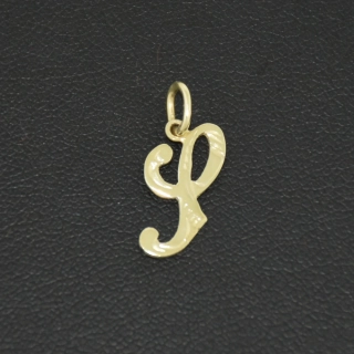 Zlatý přívěsek písmeno S