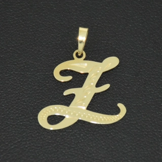 Zlatý přívěsek písmeno Z