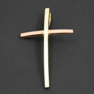 Zlatý přívěsek křížek 