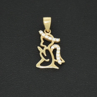 Zlatý přívěsek anděl