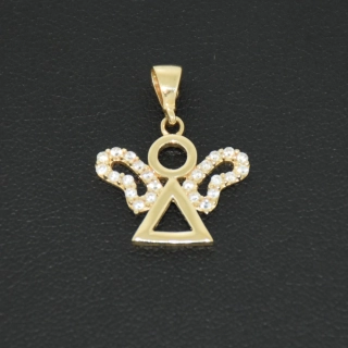 Zlatý přívěsek anděl