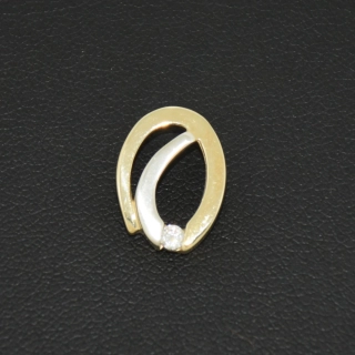 Zlatý přívěsek s kamenem