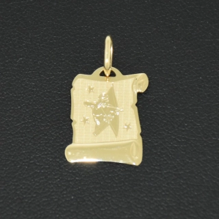 Zlatý přívěsek střelec