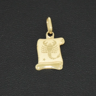 Zlatý přívěsek štír