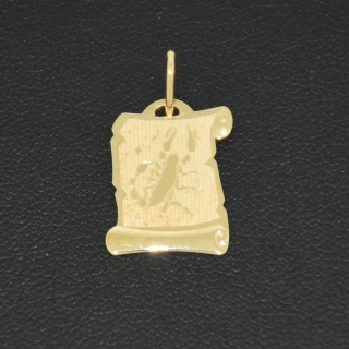 Zlatý přívěsek štír