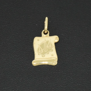 Zlatý přívěsek váhy