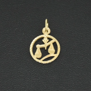 Zlatý přívěsek váhy