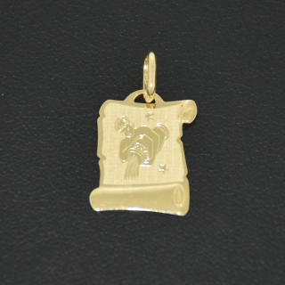 Zlatý přívšsek vodnář