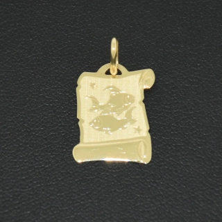 Zlatý přívěsek ryby