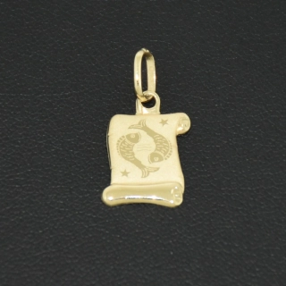 Zlatý přívěsek ryby