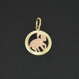 Zlatý přívěsek beran