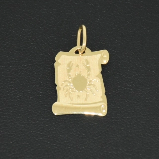 Zlatý přívěsek rak