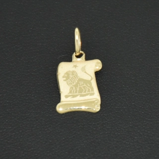 Zlatý přívesek lev