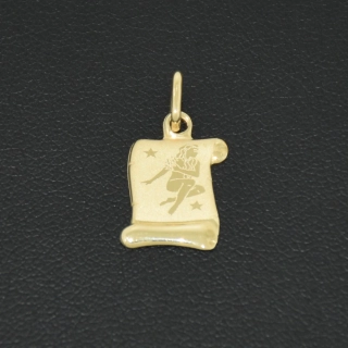 Zlatý přívěsek panna