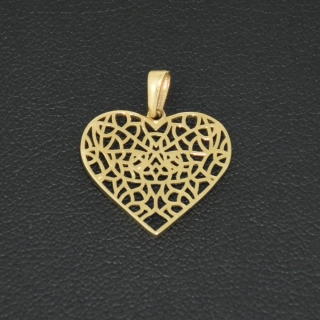 Zlatý přívěsek srdíčko