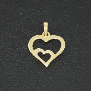 Zlatý přívěsek srdíčko