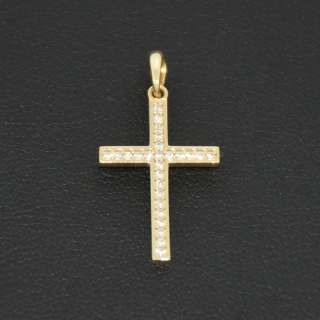 Zlatý přívěsek křížek