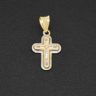 Zlatý přívsek křížek