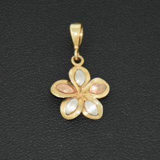 Zlatý přívěsek kytka