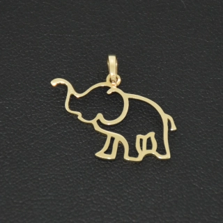 Zlatý přívšsek slon