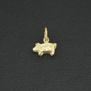 Zlatý přívěsek prase