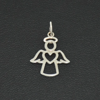 Zlatý přívěsek z bílého zlata anděl