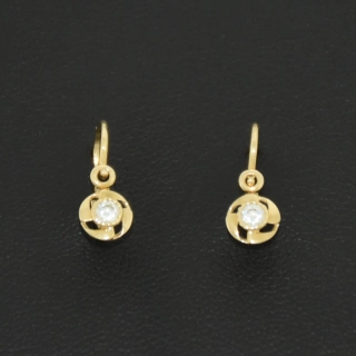 Zlaté dětské náušnice