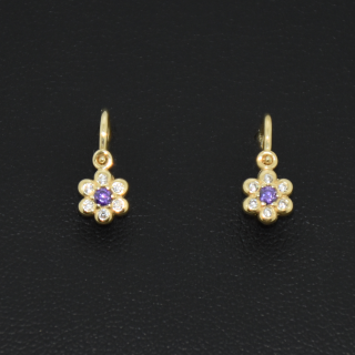 Zlaté dětské náušnice