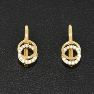 Zlaté klasické náušnice