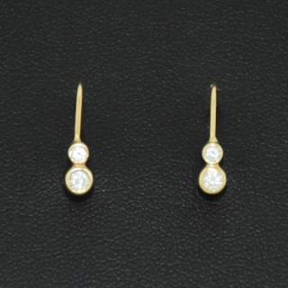 Zlaté klasické náušnice