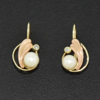 Zlaté klasické náušnice