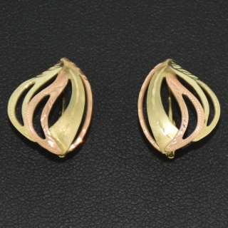 Zlaté klasické náušnice