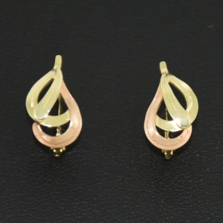 Zlaté klasické náušnice