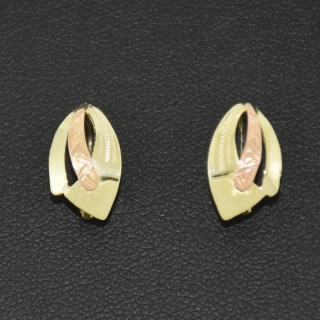 Zlaté klasické náušnice