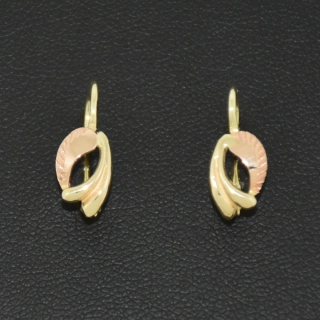 Zlaté klasické náušnice