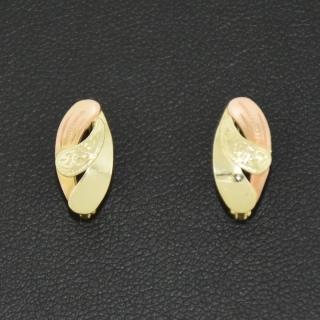 Zlaté klasické náušnice