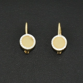 Zlaté klasické náušnice