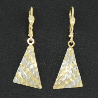 Zlaté klasické náušnice vysací