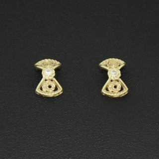 Zlaté náušnice na šroubek